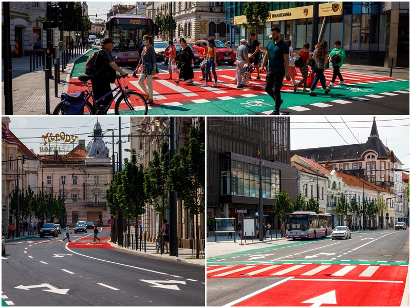 Strada Regele Ferdinand din Cluj-Napoca a fost modernizată cu fonduri europene