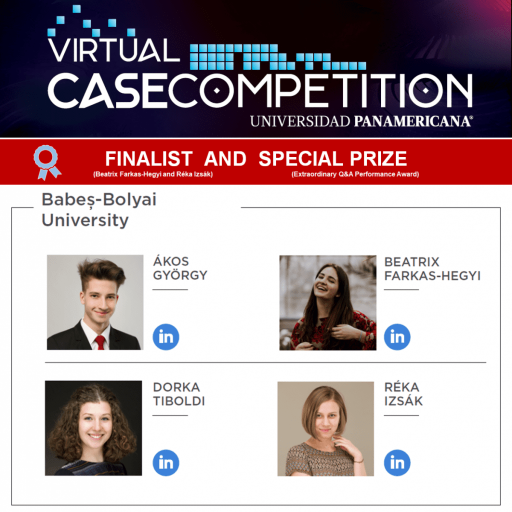 Premii obţinute de studenţii UBB Cluj la concursul internațional „Virtual Case Competition”