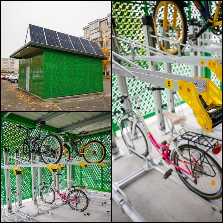 Premieră la Cluj-Napoca: containere securizate cu 100 locuri pentru biciclete