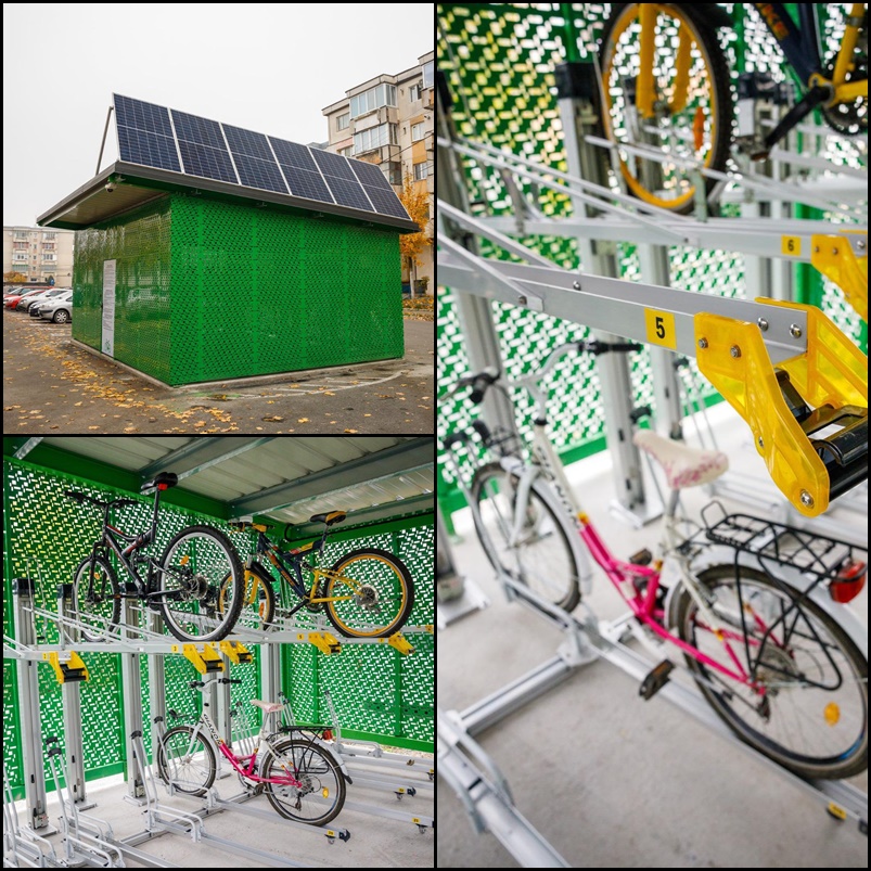 Premieră la Cluj-Napoca: containere securizate cu 100 locuri pentru biciclete