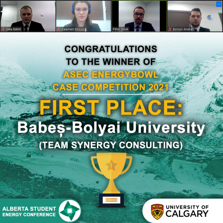 Studenţii UBB Cluj au câştigat concursul internaţional „EnergyBowl Case Competition 2021”