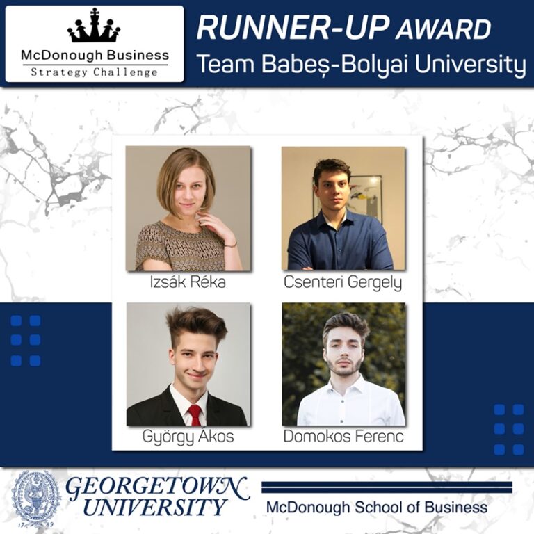 Studenții UBB - premiați la competiția de studii de caz organizată de Georgetown University din Washington DC