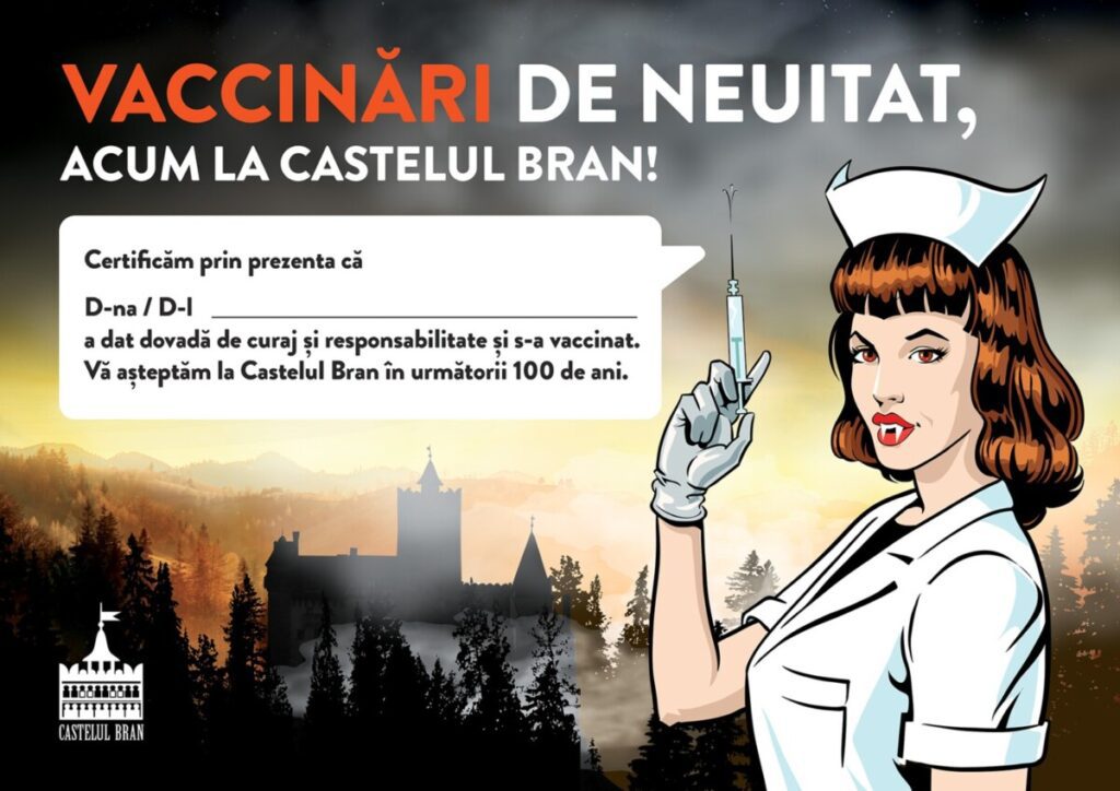 Maraton de vaccinare COVID-19 la Castelul lui Vlad Ţepeş