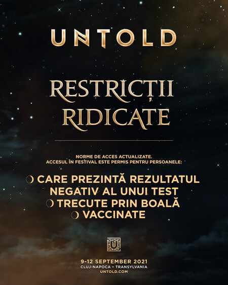 Cum vei putea intra la festivalul UNTOLD