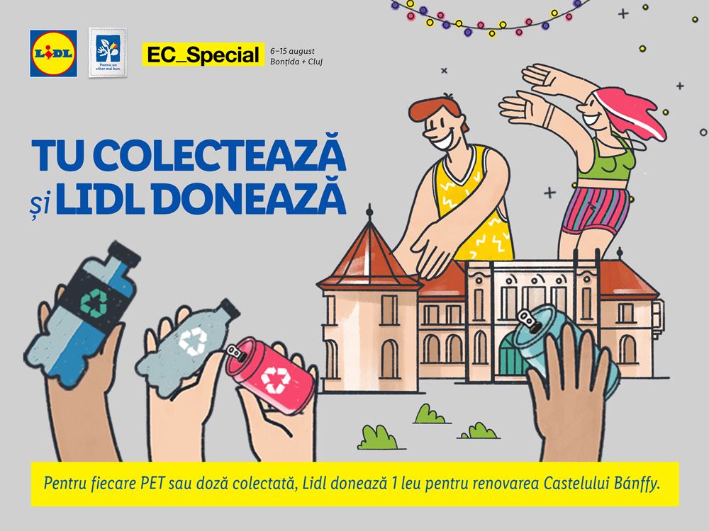 Reciclezi PET-uri sau doze de aluminiu şi contribui la renovarea Castelului Banffy din Bonţida