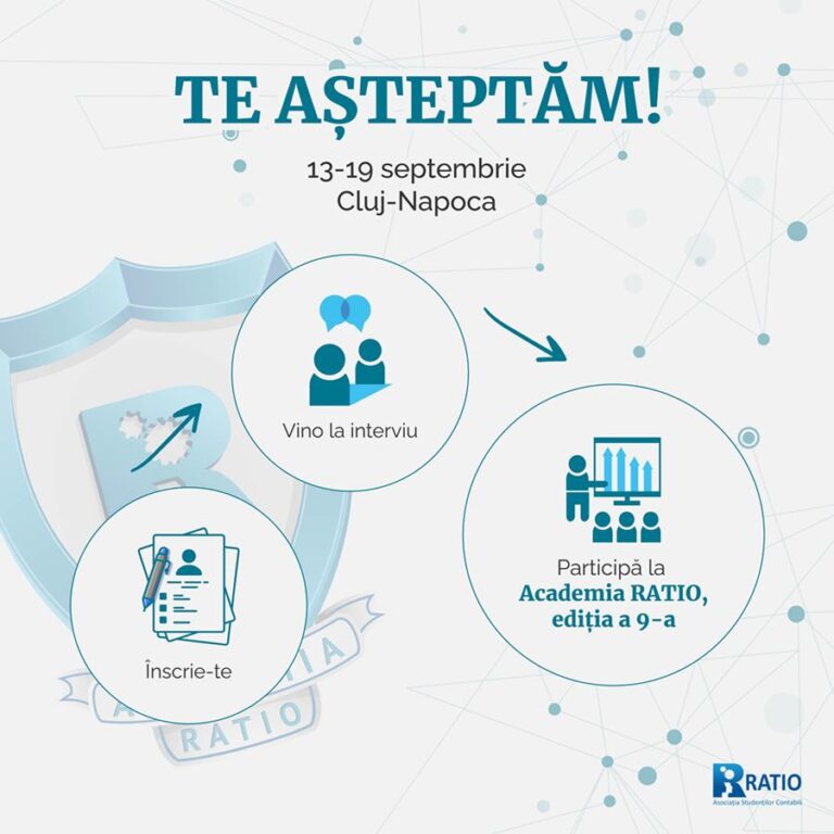 Înscrieri la școala de vară Academia RATIO 3 Înscrieri la școala de vară Academia RATIO