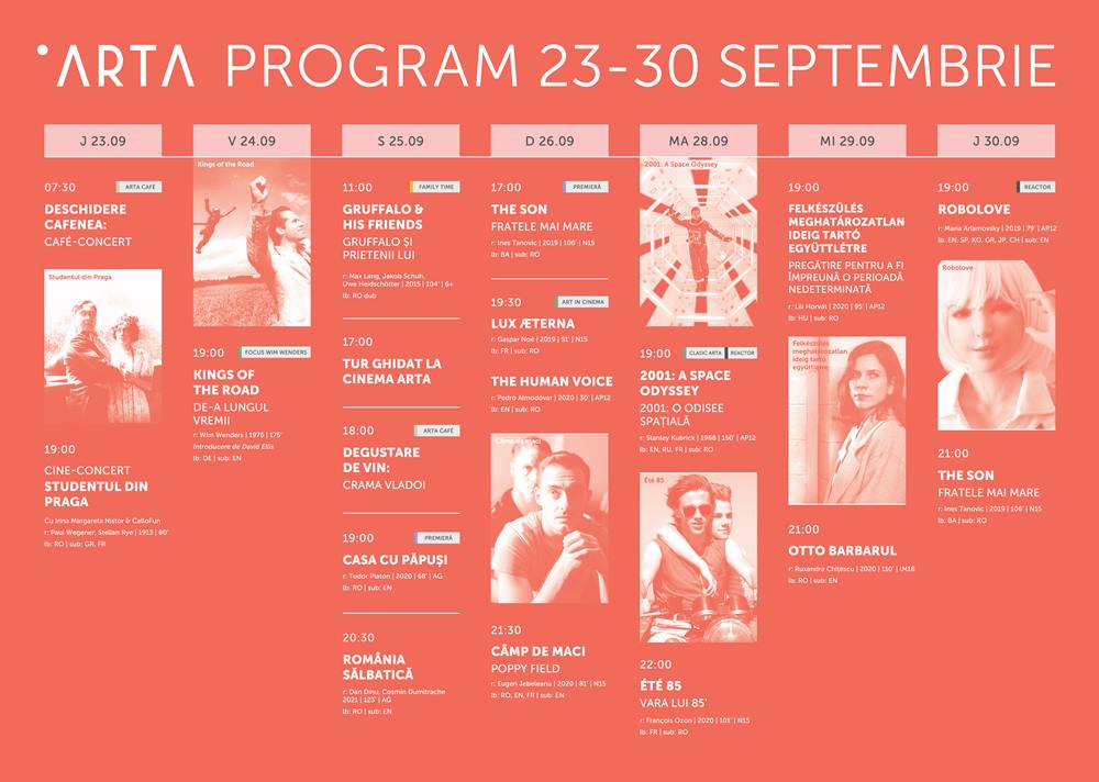 program filme cinema arta cluj