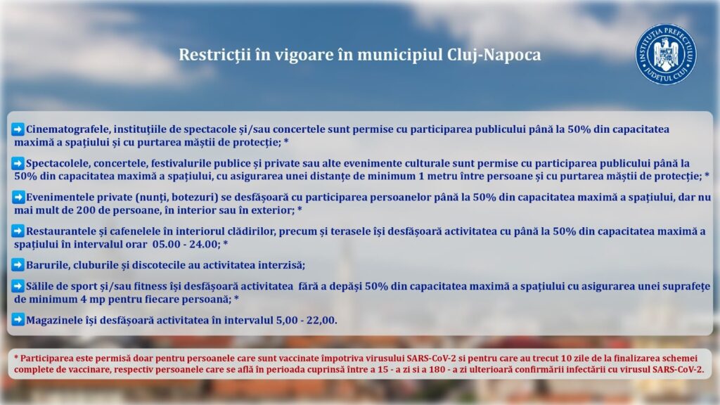Cluj-Napoca intră în carantină de noapte