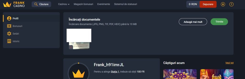 documente cazino online