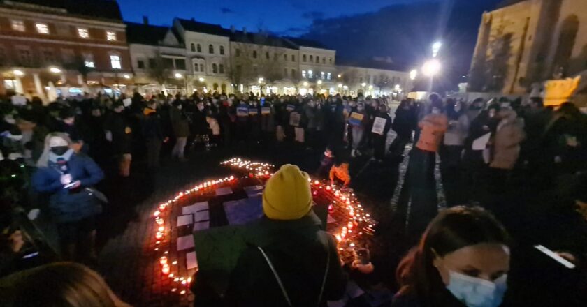 Manifestație pentru solidaritate cu Ucraina în această seară în Cluj-Napoca