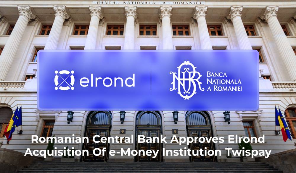 BNR a aprobat tranzacţia prin care Elrond cumpără compania Twispay