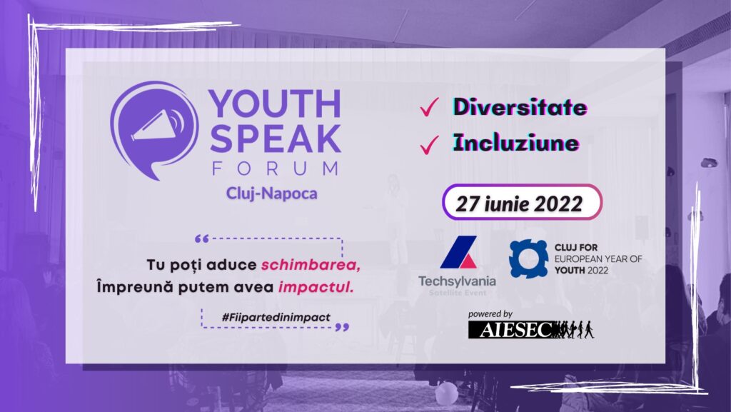 Youth Speak Forum - eveniment gratuit organizat pentru tinerii clujeni