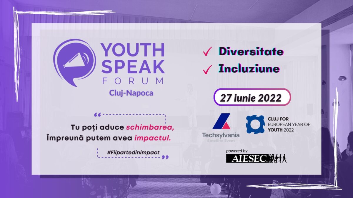 Youth Speak Forum - eveniment gratuit organizat pentru tinerii clujeni