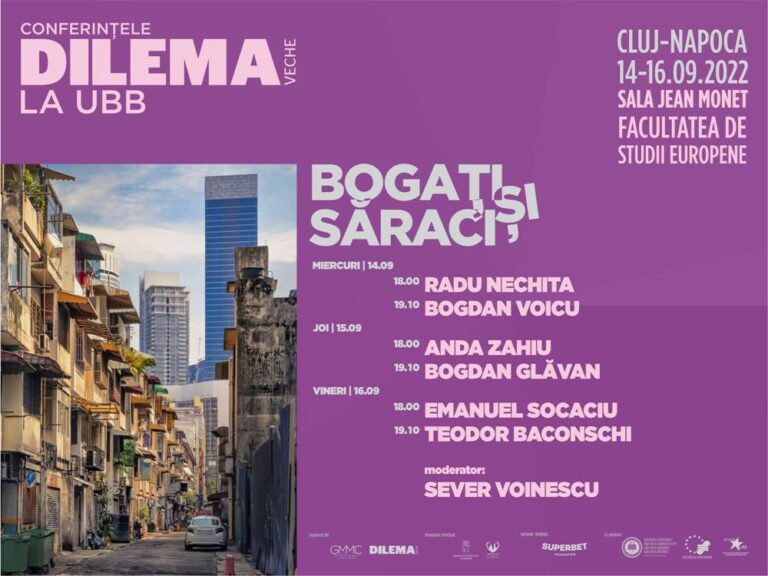 Conferințele Dilema Veche revin la UBB Cluj