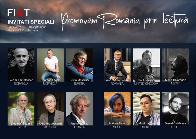 Festivalul Internațional de Carte Transilvania aduce în inima Clujului 12 invitați speciali din 8 țări