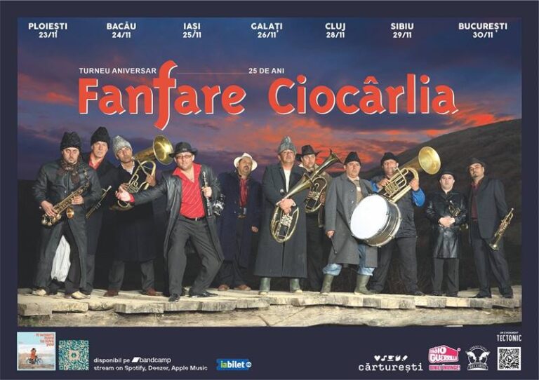 Formația Fanfare Ciocârlia va susţine un concert la Cluj-Napoca