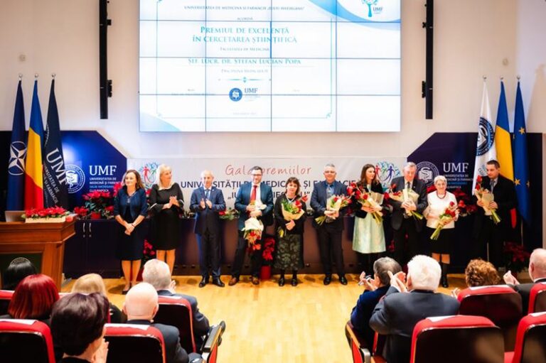 UMF Cluj a premiat excelența în activitatea didactică, cercetarea științifică și performanța medicală