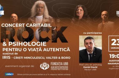 Eveniment inedit la UBB Cluj: concert-dezbatere între psihologul Daniel David și trupa Iris