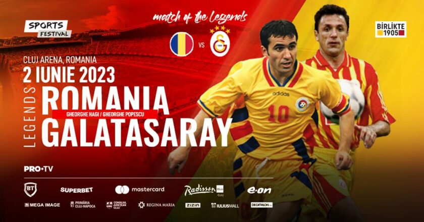 Meci demonstrativ la Cluj: All Stars România vs. Galatasaray Legends