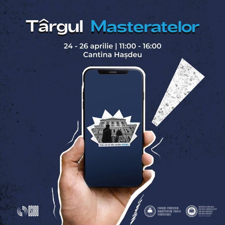 Descoperă programele de masterat ale Universității Babeș-Bolyai la Târgul Masteratelor