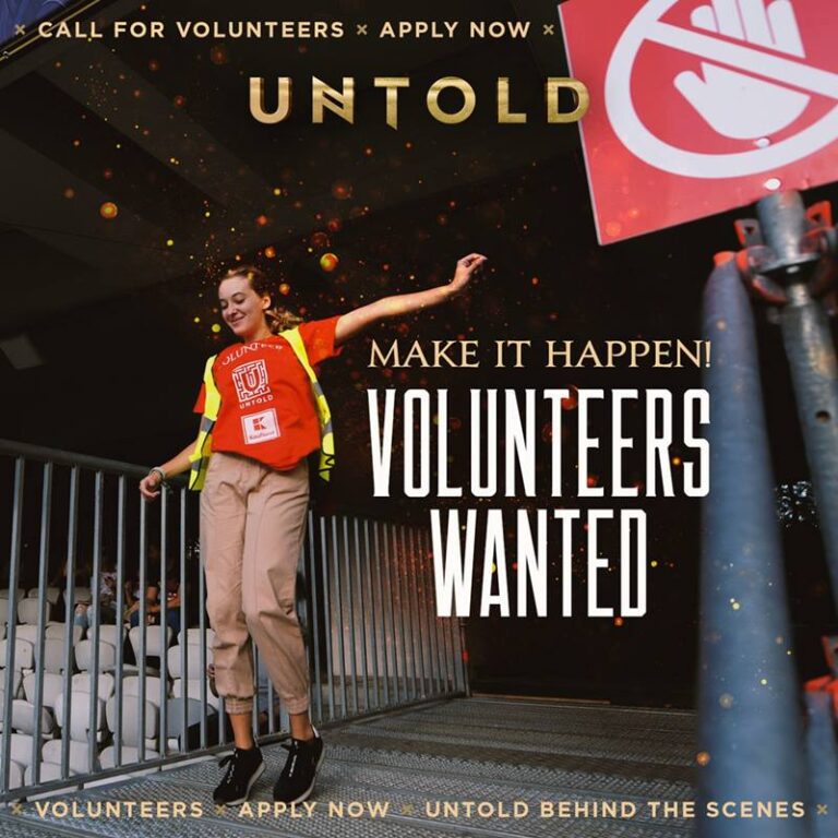 Se caută voluntari pentru UNTOLD: Fii unul dintre cei peste 2000 de voluntari care aduc la viață lumea magică a festivalului