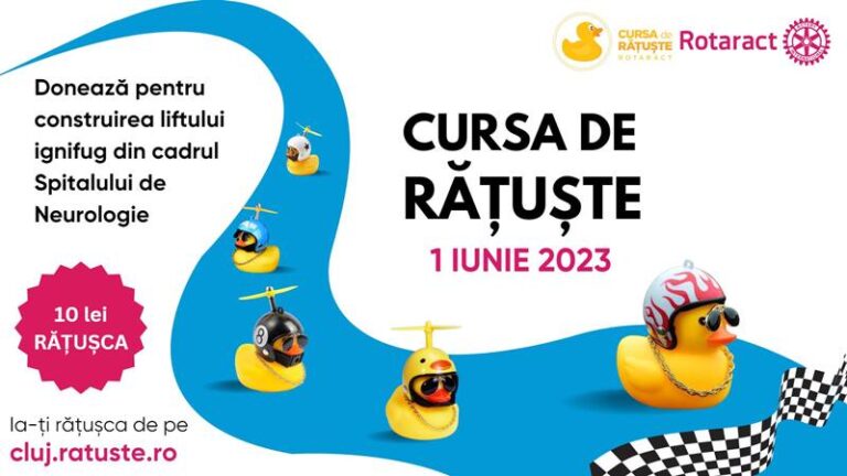 Înscrie-te la Cursa de Rățuște și ajută Spitalul Clinic Județean de Urgență din Cluj-Napoca