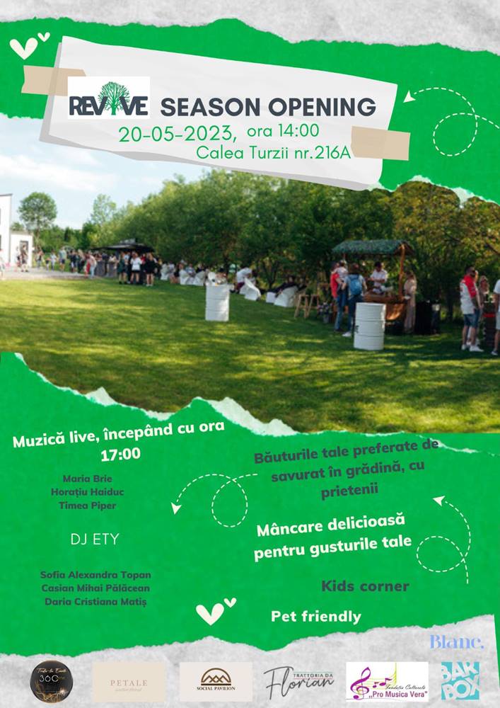 Începe sezonul la Grădina Revive din Cluj-Napoca