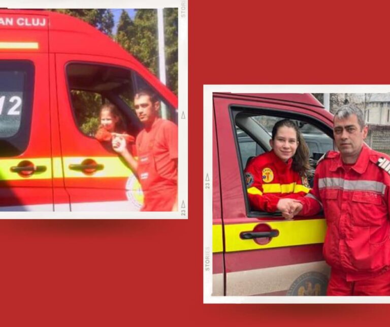 O poveste emoționantă la ISU Cluj: tată și fiică împreună în ultimele gărzi SMURD