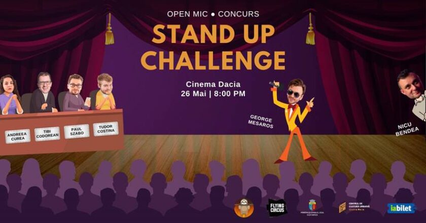 Cei mai talentați comedianți începători din Cluj se vor întrece în glume la „Stand Up Challenge”