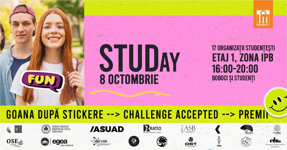 Eveniment pentru bobocii din Cluj: Fă cunoștință cu organizațiile studențești şi câştigă numeroase premii