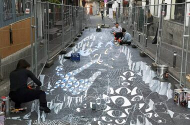 Pictura 3D de pe strada studenţilor din Cluj prinde contur