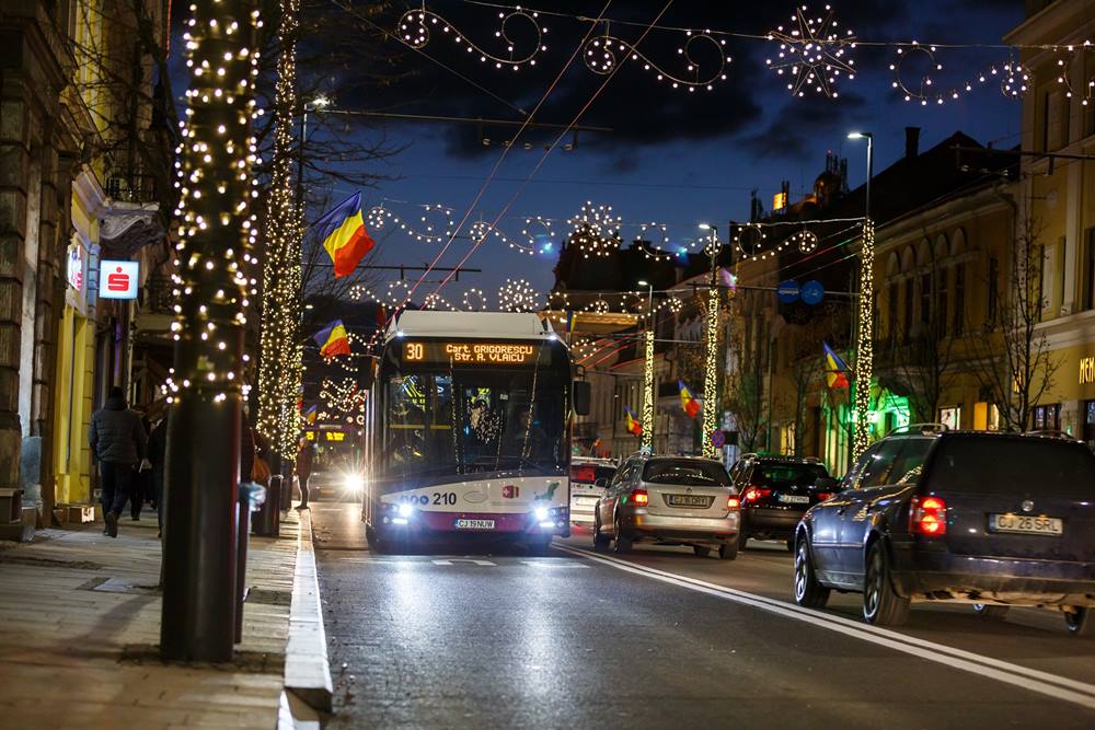 Programul mijloacelor de transport în comun din Cluj în perioada Sărbătorilor de Iarnă