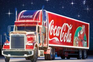 Camionul Coca-Cola al lui Moș Crăciun ajunge la Cluj