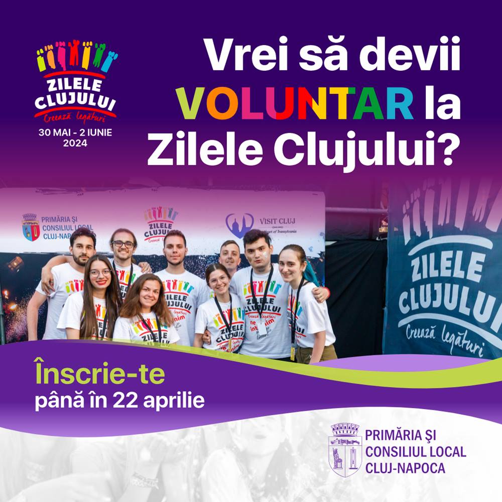 Voluntar la Zilele Clujului