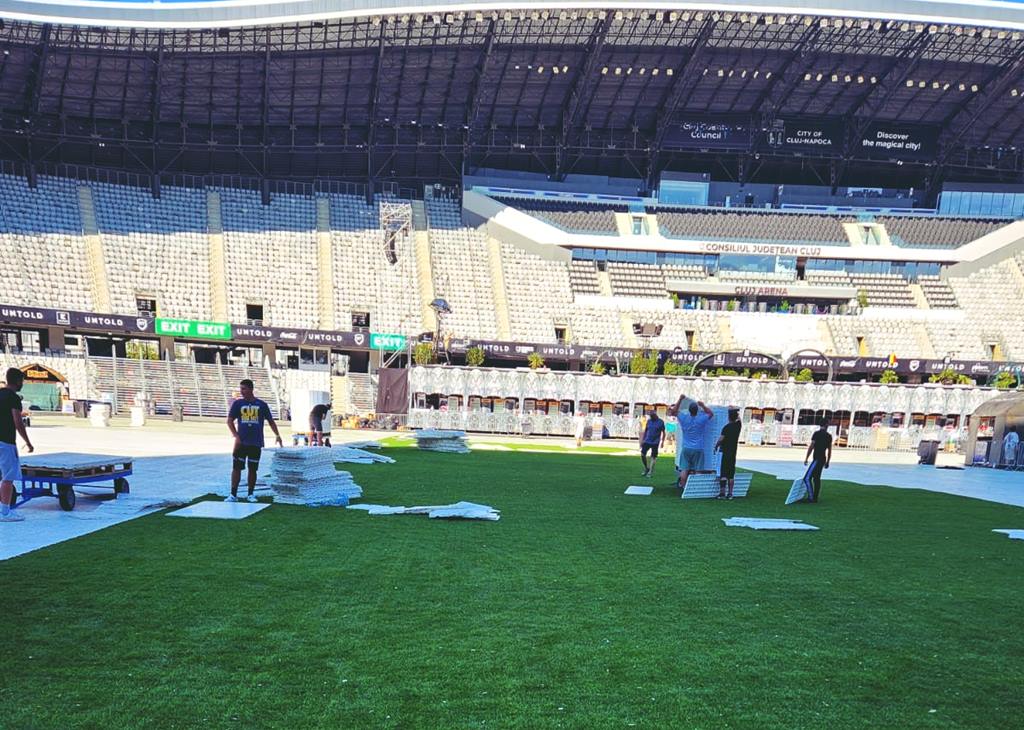 UNTOLD investeşte peste 1 milion de lei pentru reparaţiile la Cluj Arena