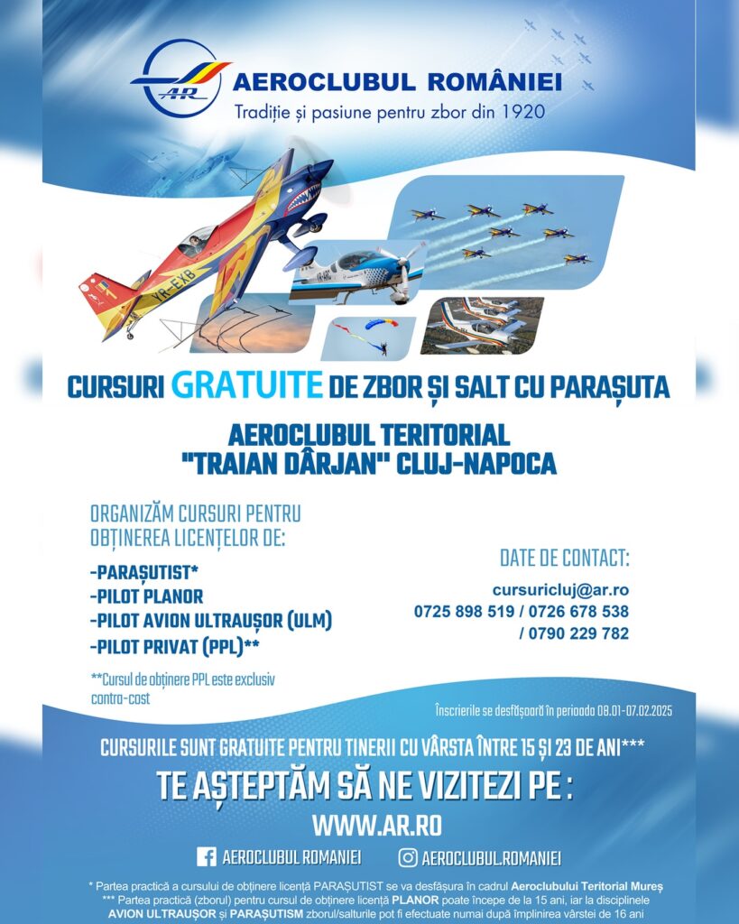 curs zbor cluj