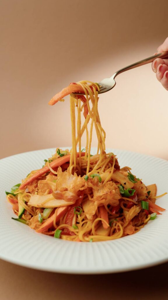 spicy bamboo noodles