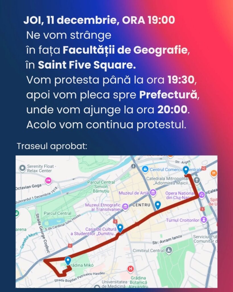 protest studenti cluj