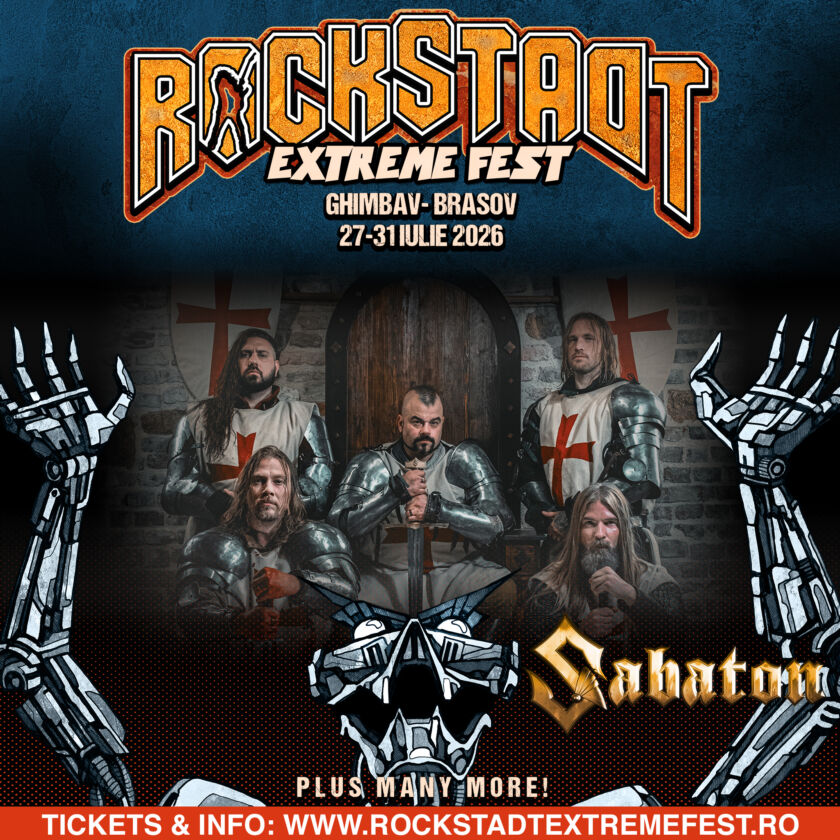 Sabaton, confirmată la Rockstadt Extreme Fest 2026. Trupa suedeză pregătește un concert cu orchestră simfonică 2 sabaton