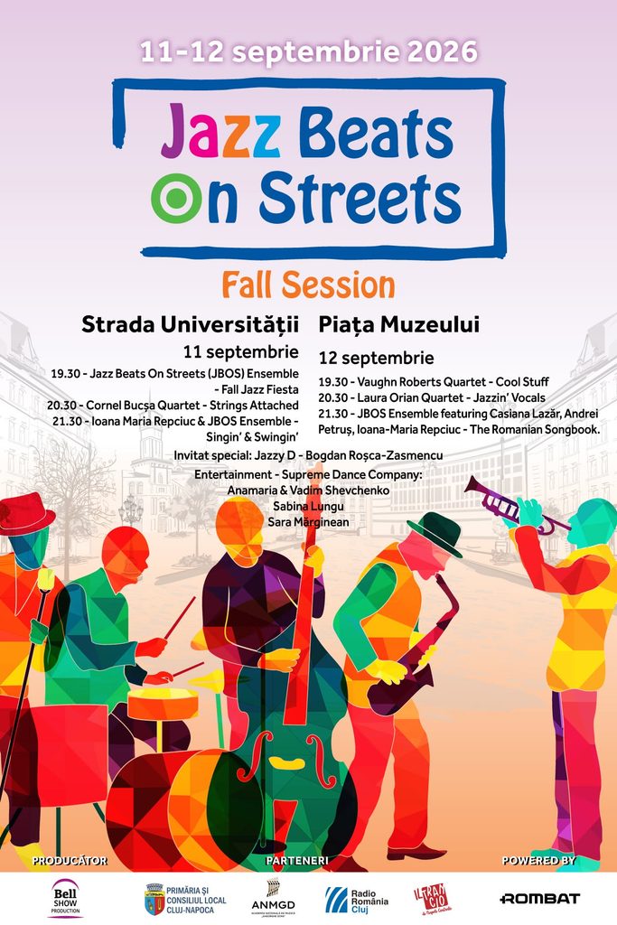 Jazz Beats On Streets revine în centrul Clujului: Două seri de concerte gratuite pe strada Universității și în Piața Muzeului 1 Jazz Beats On Streets