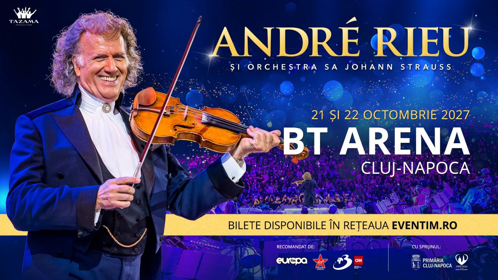 André Rieu revine la Cluj-Napoca în 2027